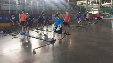 Nachwuchsspieler bei BEV Leistungstests in Erding