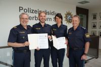 Polizeibeamte belobigt