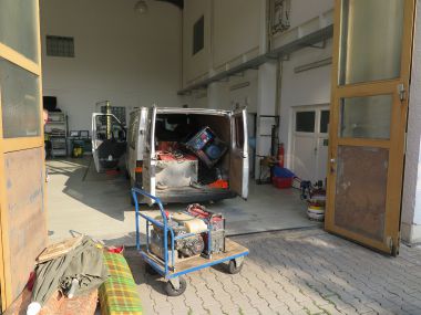 Hochwertige Baumaschinen aufgefunden