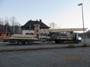 Verbotener Holztransport über den ehemaligen Grenz