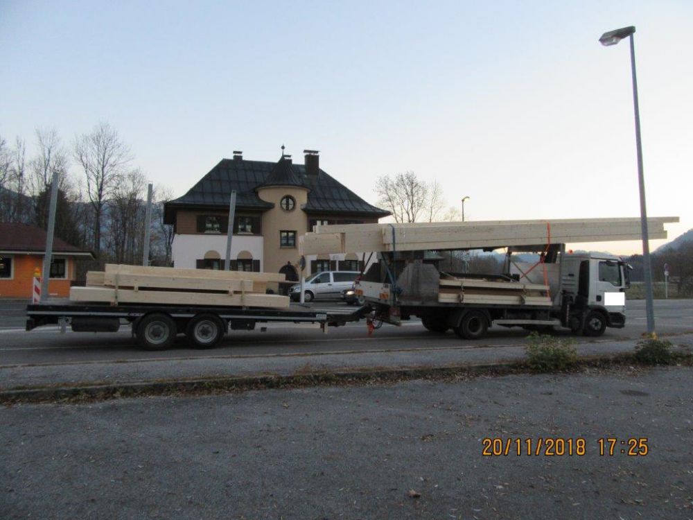 Verbotener Holztransport über den ehemaligen Grenz
