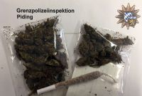 Grenzpolizei Piding stellt 15 Gramm Marihuana sich