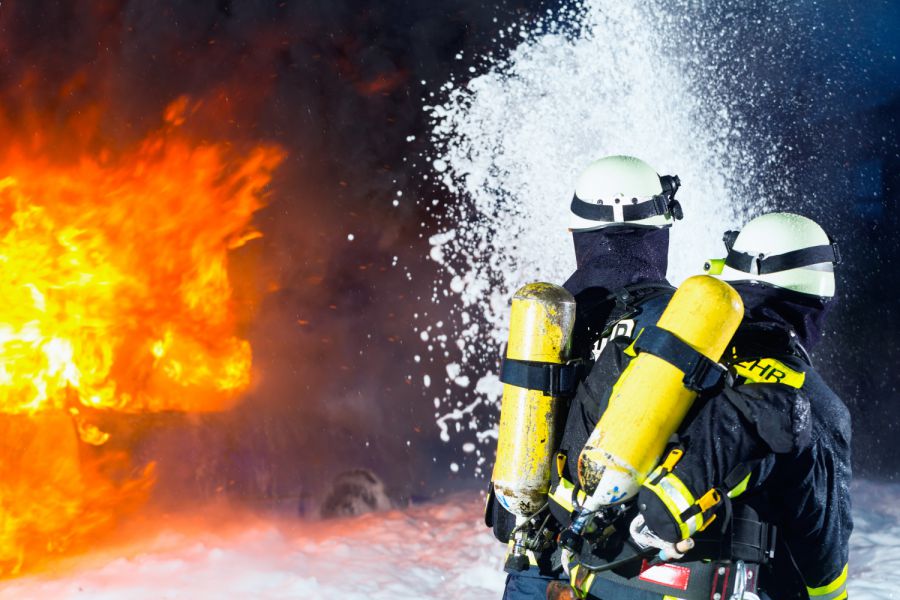Werkstattbrand bei Engelsberg