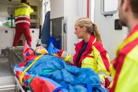 Verkehrsunfall mit einer schwerverletzten Kleinkra