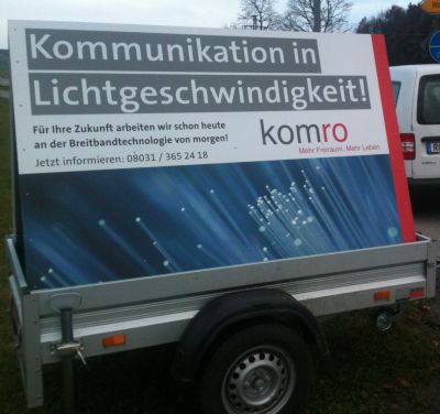Ab Dienstag Tiefbauarbeiten für den Ausbau des Gla
