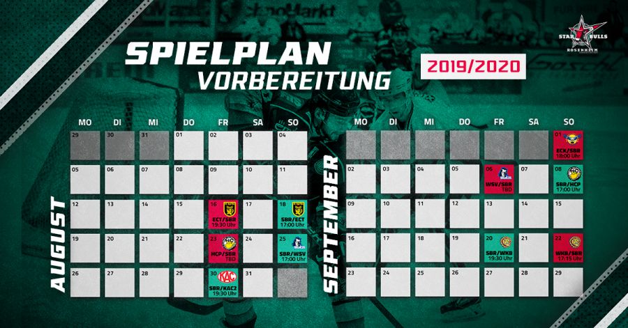 Starbulls Vorbereitungsprogramm 2019 2020