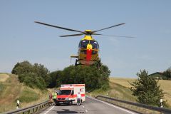 Verkehrsunfall mit schwerstverletzter Frau in Bad 
