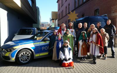 Sternsinger beim Polizeipräsidium Oberbayern Süd