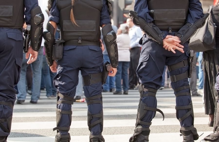 Protestaktion von Landwirten am Edeka Zentrallager