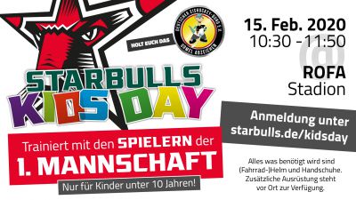 Starbulls KidsDay am 15 Februar Erstmalig Abnahme 