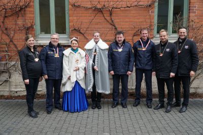 Rosenheimer Prinzenpaar zu Besuch bei der Polizei