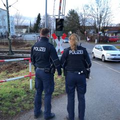 Verstärkte Verkehrskontrollen an Bahnübergängen im