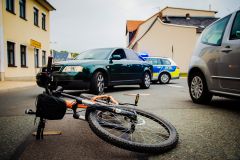 Seebruck Verkehrsunfall zwischen Pkw und Fahrrad