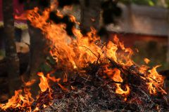Jenbach Lagerfeuer am Jenbach ruft Polizei auf den