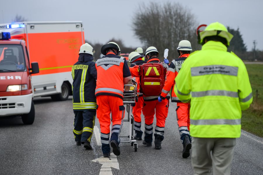 Übersee Verkehrsunfall in Übersee mit schwerverlet