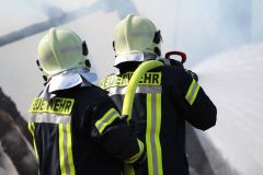 Brand in Emertsham Brandfall in einem Carport