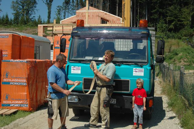 Service auf der Baustelle