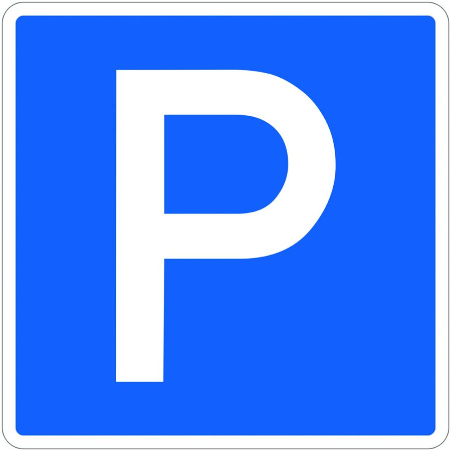 Parkplatzschild nach DIN Größe