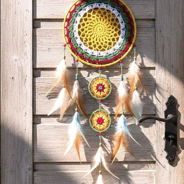 Traumfänger Unikate gehäkelt und handgemacht