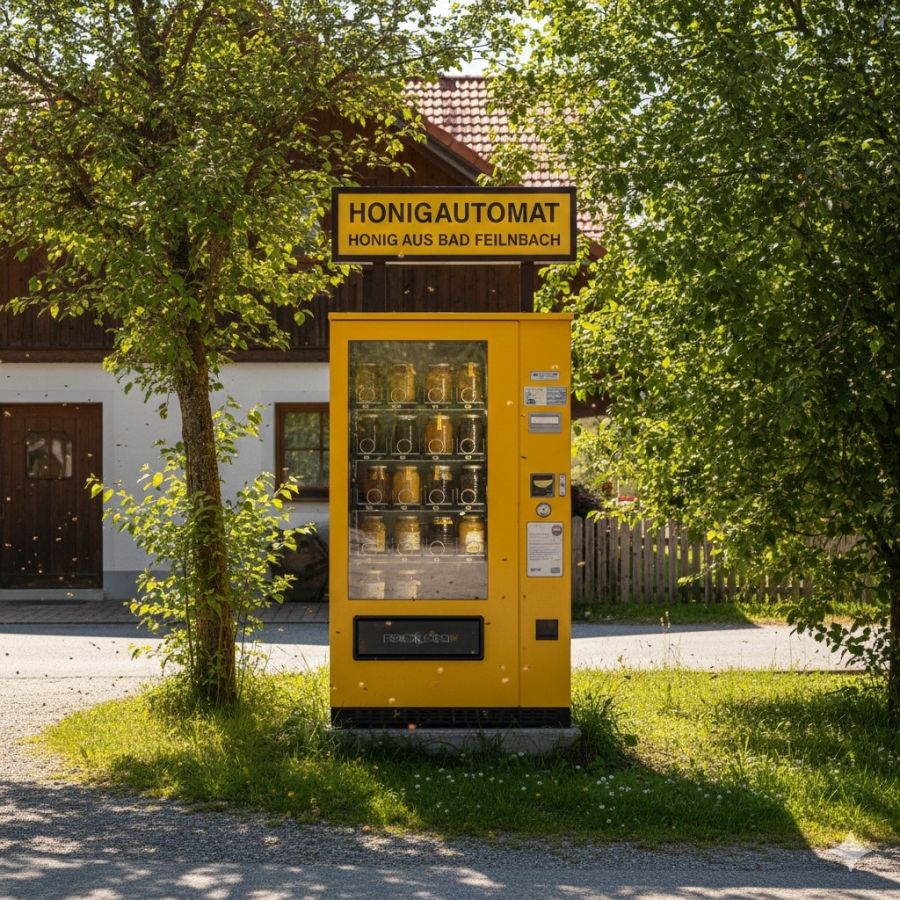 Honigautomat regionaler Honig rund um die Uhr