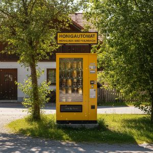 Honigautomat regionaler Honig rund um die Uhr