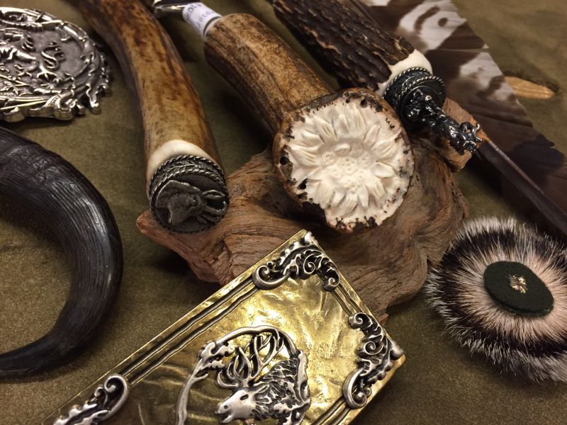 Hutschmuck Hirschfänger Koppelgürtel