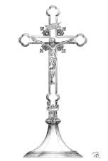 Das Tischkreuz aus Silber