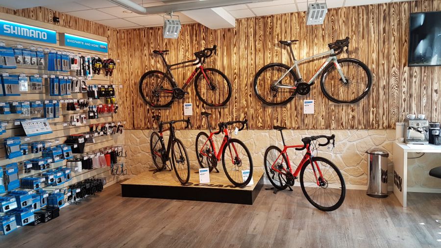 In unseren beiden Bikestores können Sie ihr Wunsch