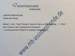 Prüfungskosten Hundeführerschein Prüfung Kosten un